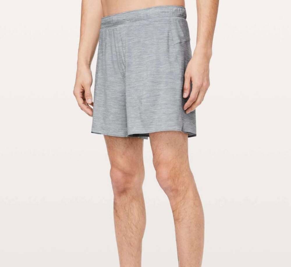 Lululemon Surge Short *6" Heather Allover Sea Salt Light Cast Men's Size Large